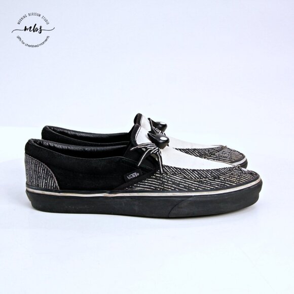 Vans Nightmare Before Christmas Jack Skellington‎ Slip Ons Black White Men 10 main image 9